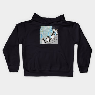 Spooky Ritual Cat Dancing - Halloween Edition Kids Hoodie